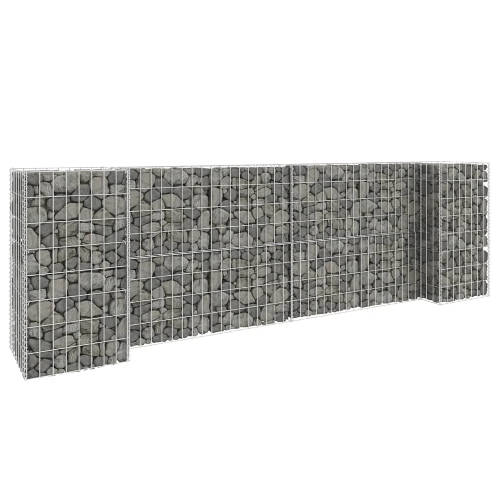 Gabion Plantenbak H-Vormig 260X40X80 Cm Staaldraad