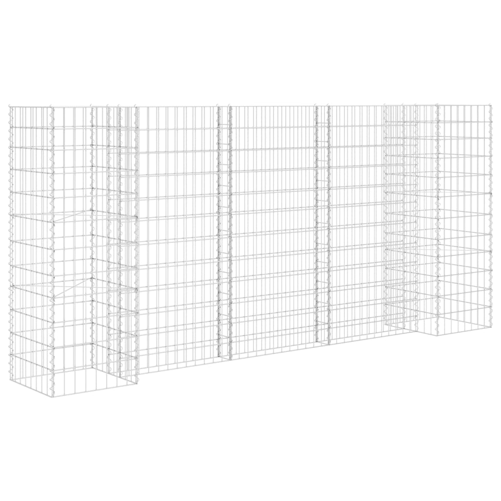 Gabion Plantenbak H-Vormig 260X40X120 Cm Staaldraad