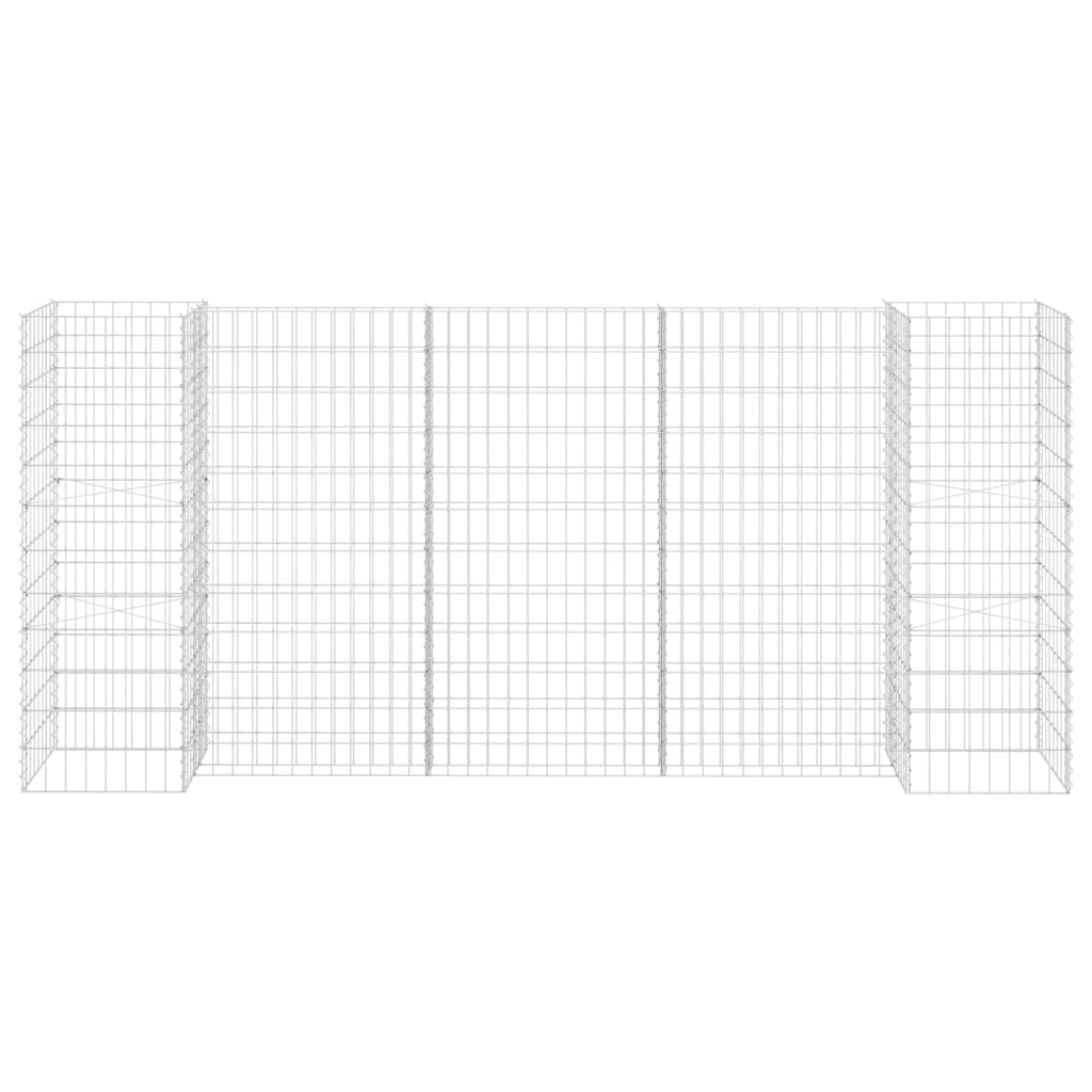Gabion Plantenbak H-Vormig 260X40X120 Cm Staaldraad