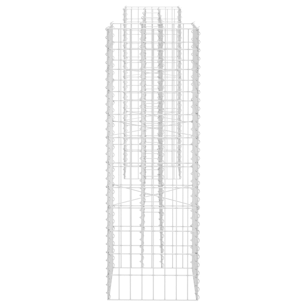 Gabion Plantenbak H-Vormig 260X40X120 Cm Staaldraad