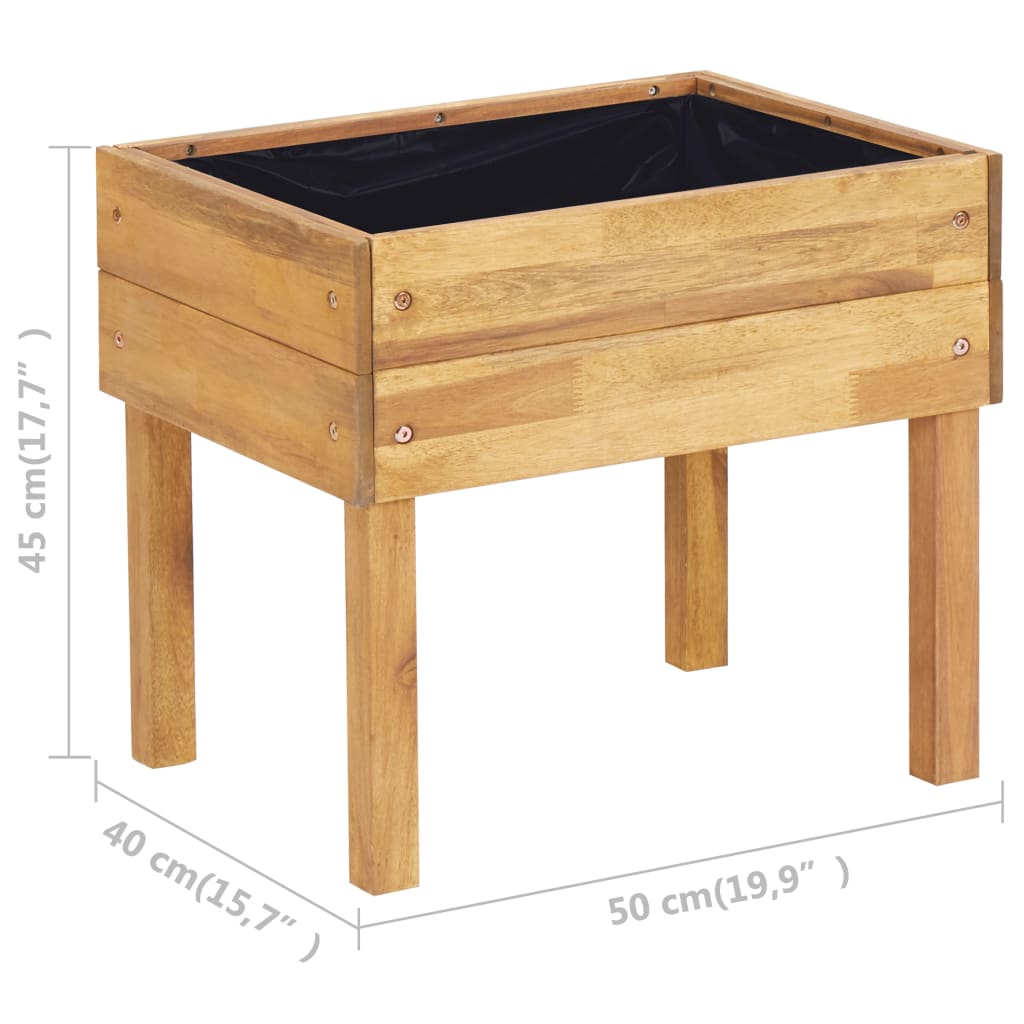 Plantenbak Verhoogd 50X40X45 Cm Massief Acaciahout