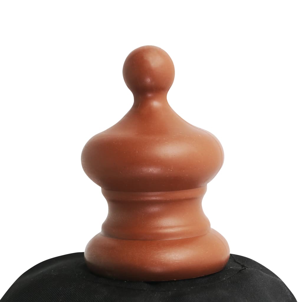 Parasol Met Houten Paal 350 Cm Zwart