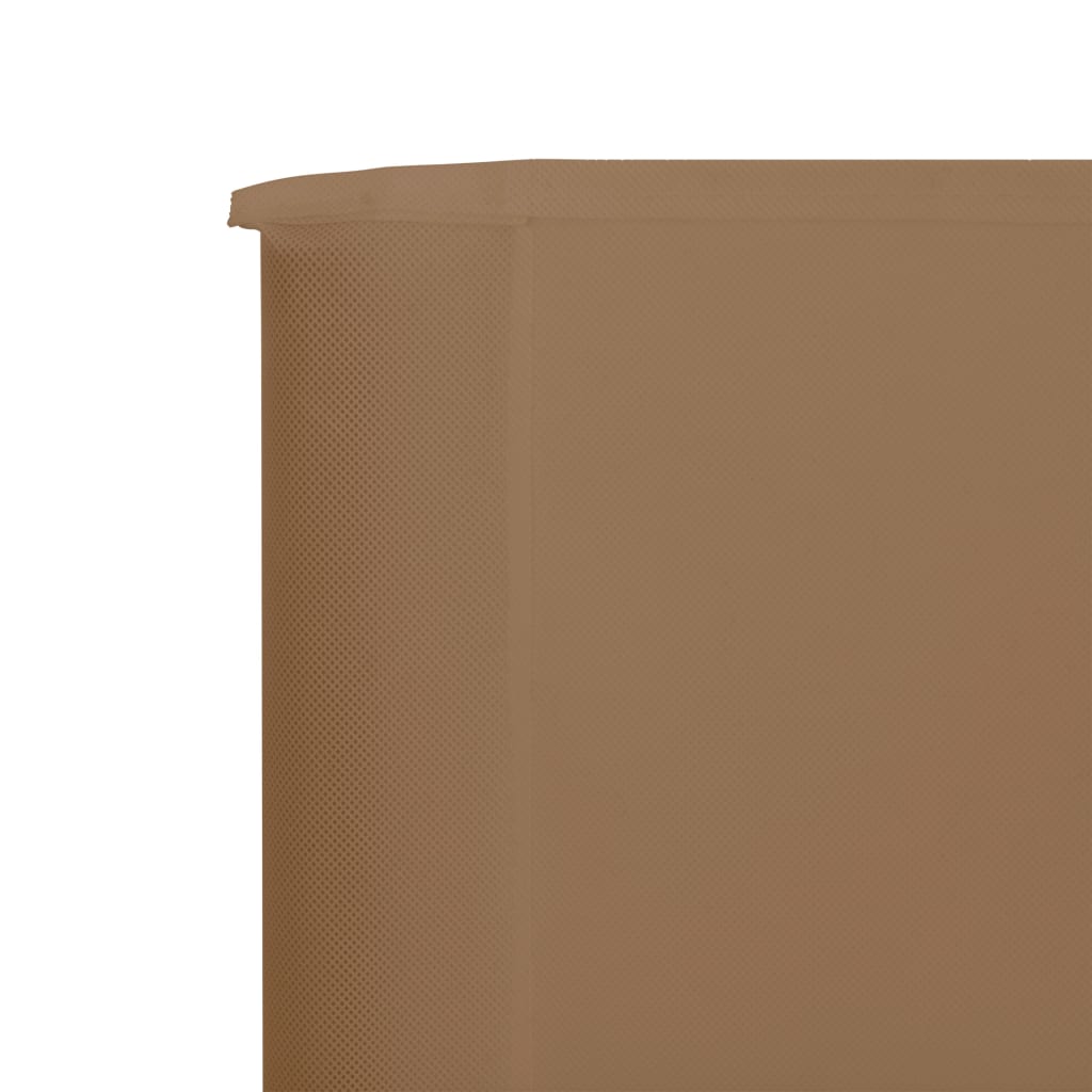 Windscherm 3-Panelen 400X80 Cm Stof Taupe