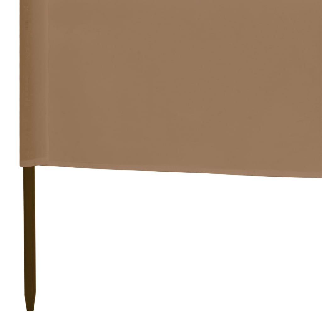 Windscherm 3-Panelen 400X80 Cm Stof Taupe