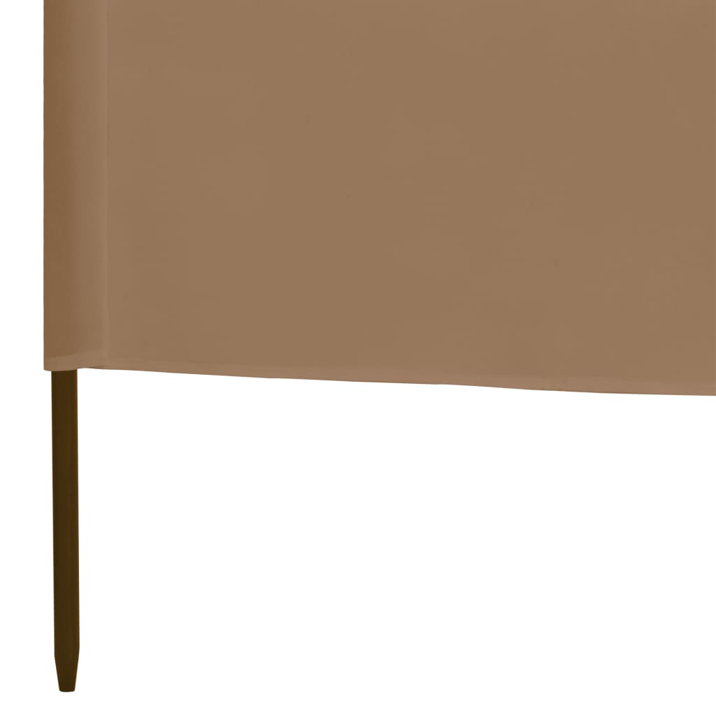 Windscherm 3-Panelen 400X160 Cm Stof Taupe