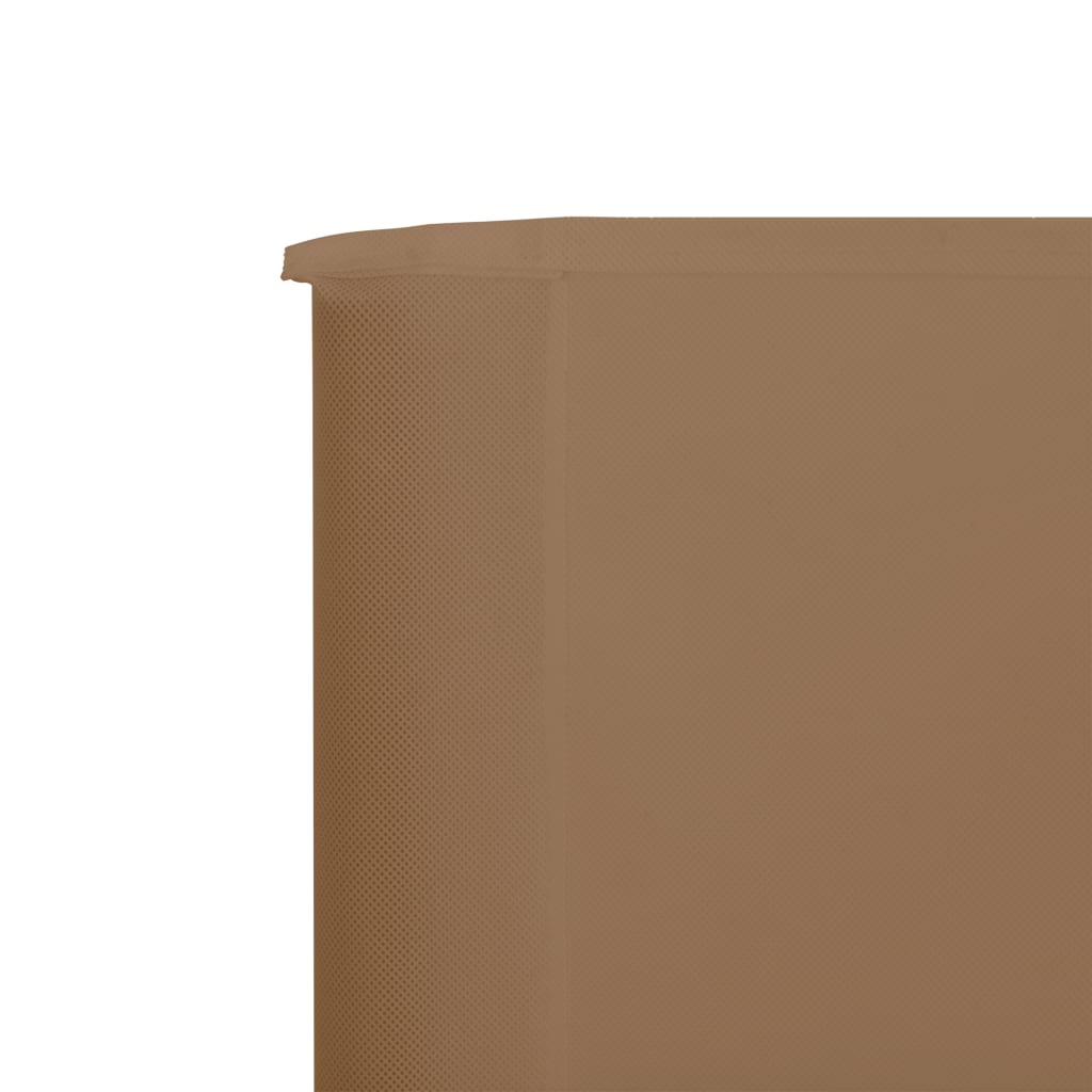 Windscherm 5-Panelen 600X80 Cm Stof Taupe