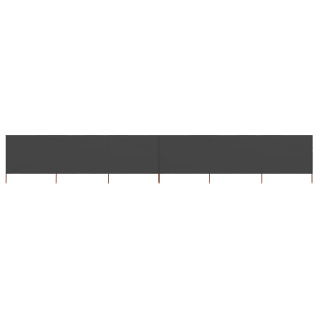 Windscherm 6-Panelen 800X120 Cm Stof Antraciet