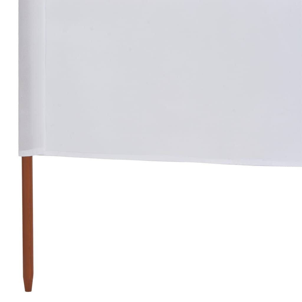 Windscherm 9-Panelen 1200X120 Cm Stof Zandwit