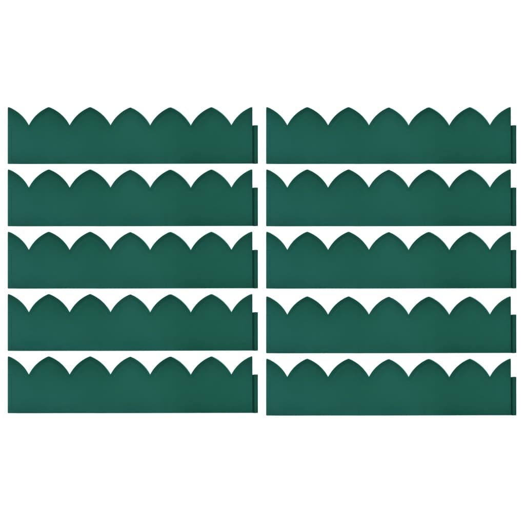 Gazonranden 10 St 65X15 Cm Pp Groen