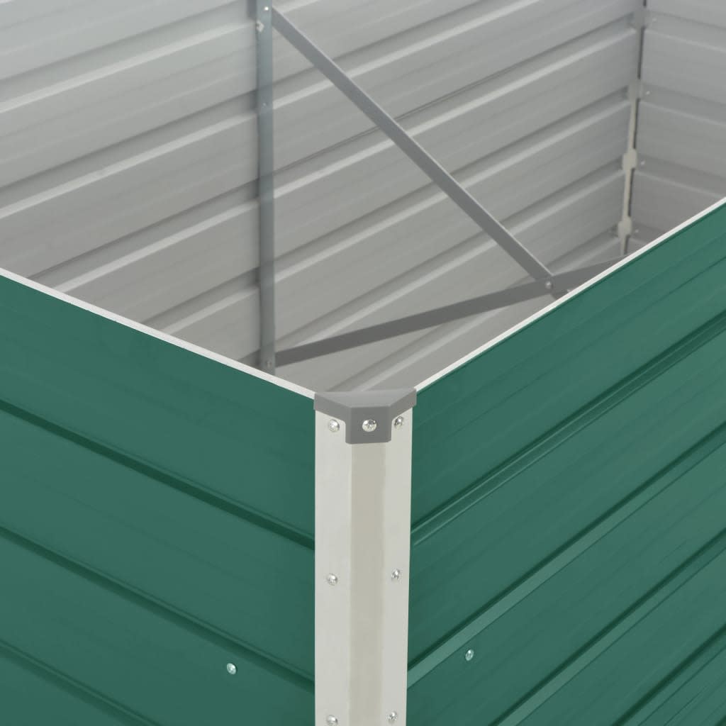 Plantenbak Verhoogd 160X80X77 Cm Gegalvaniseerd Staal Groen