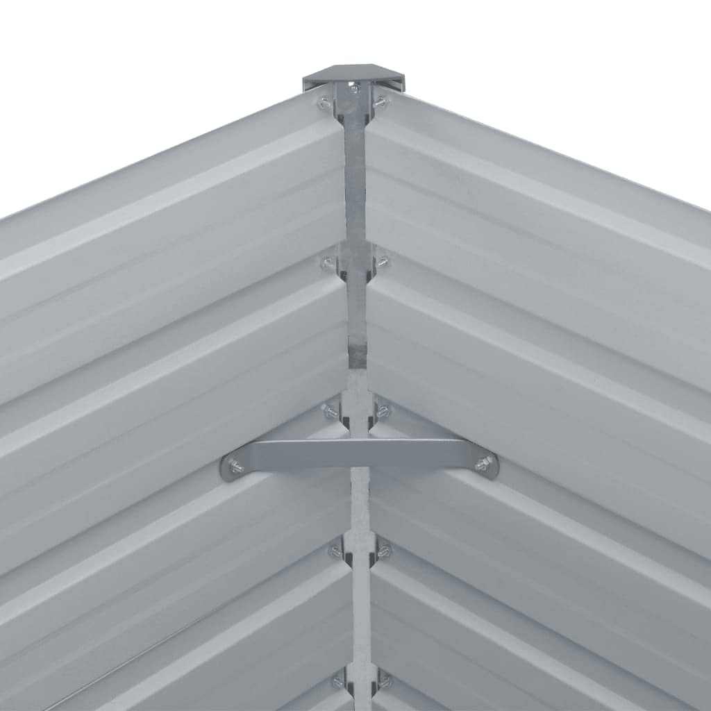 Plantenbak Verhoogd 160X80X77 Cm Gegalvaniseerd Staal Groen