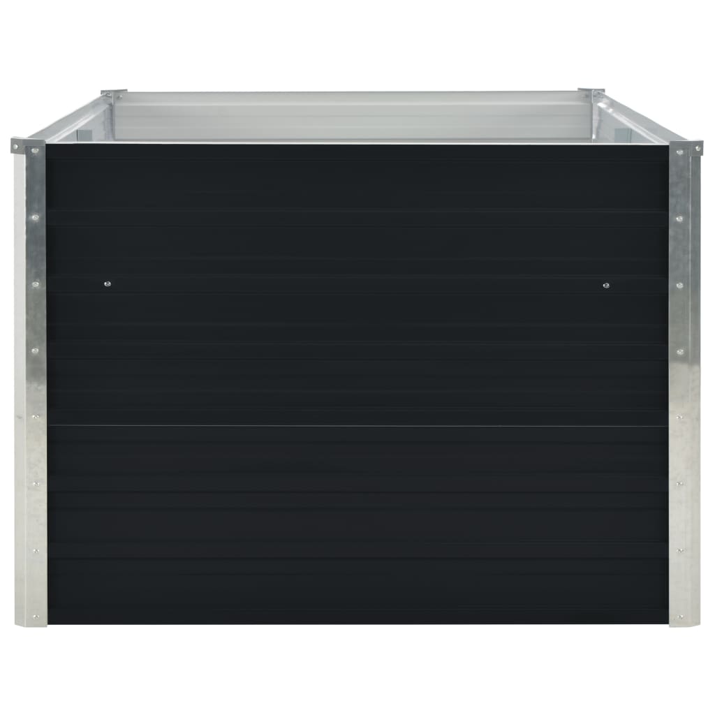 Plantenbak Verhoogd 160X80X45 Cm Gegalvaniseerd Staal Antraciet