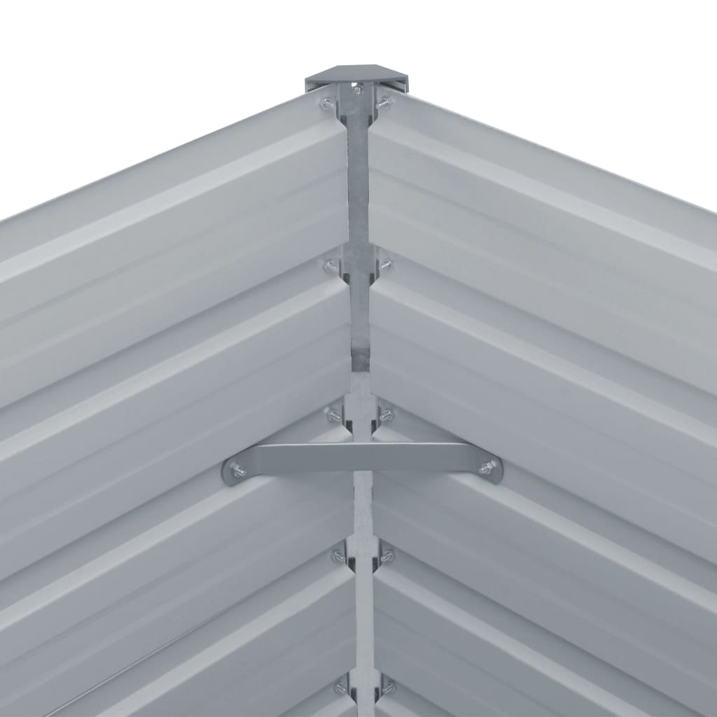 Plantenbak Verhoogd 160X80X45 Cm Gegalvaniseerd Staal Antraciet