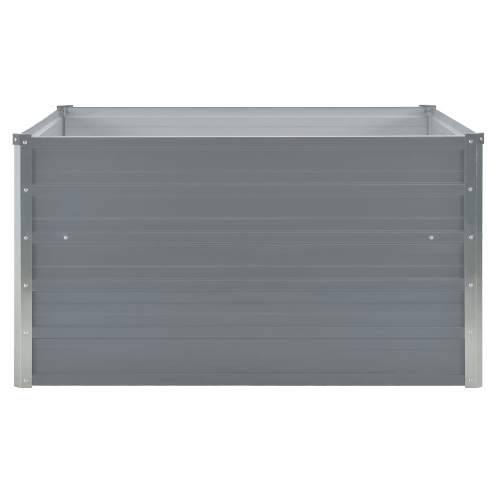 Plantenbak Verhoogd 100X100X45 Cm Gegalvaniseerd Staal Grijs