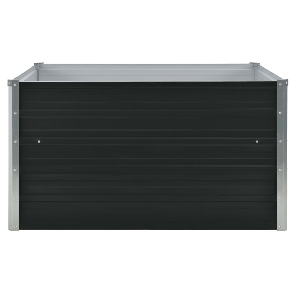 Plantenbak Verhoogd 100X100X45Cm Gegalvaniseerd Staal Antraciet