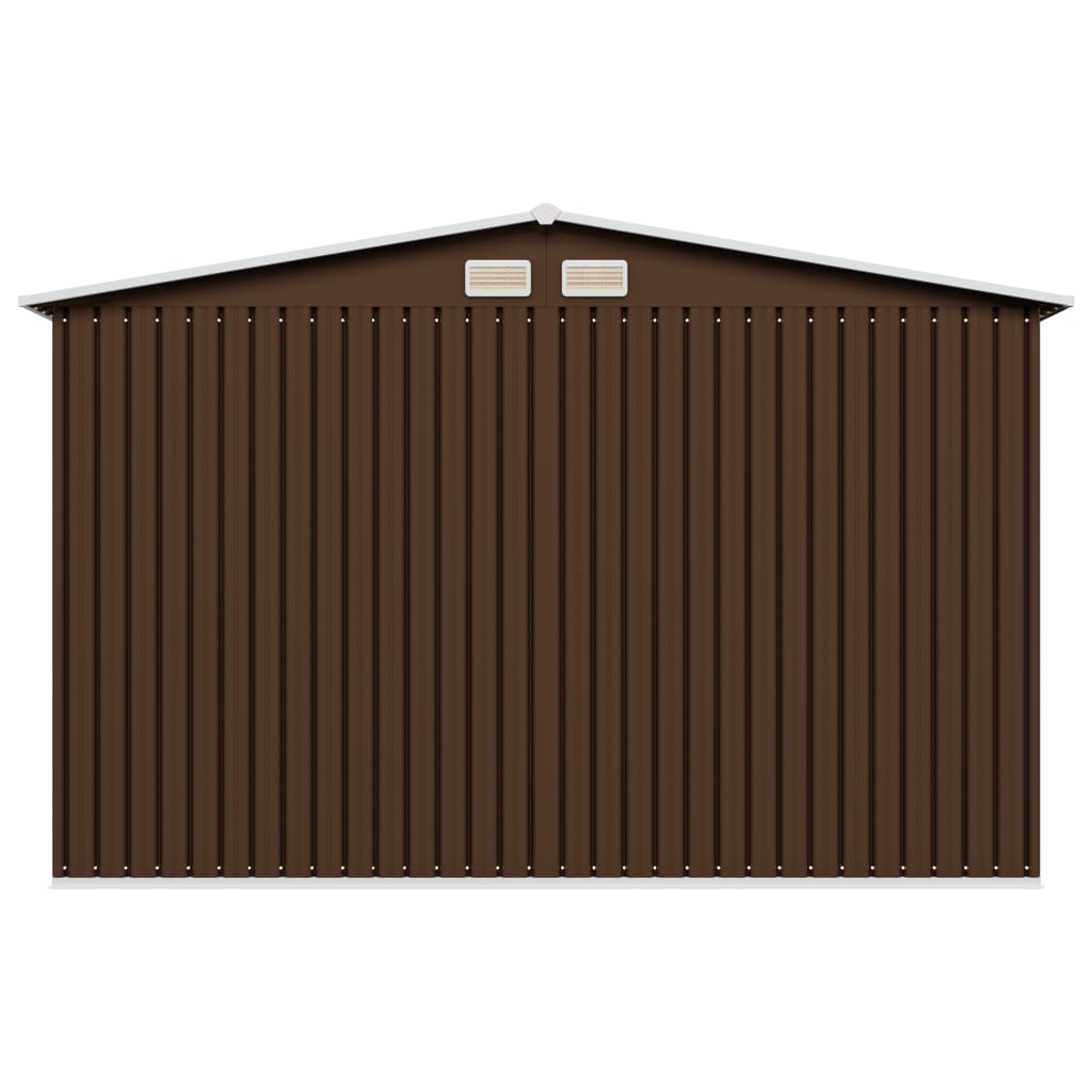 Gartenhaus 257 x 205 x 178 cm, Stahl, braun
