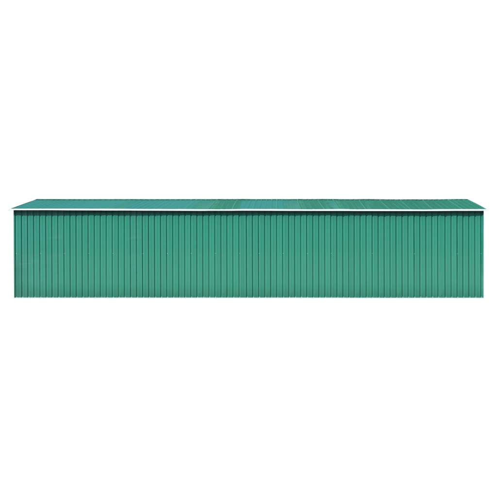 Tuinschuur 257X990X181 Cm Gegalvaniseerd Staal Groen