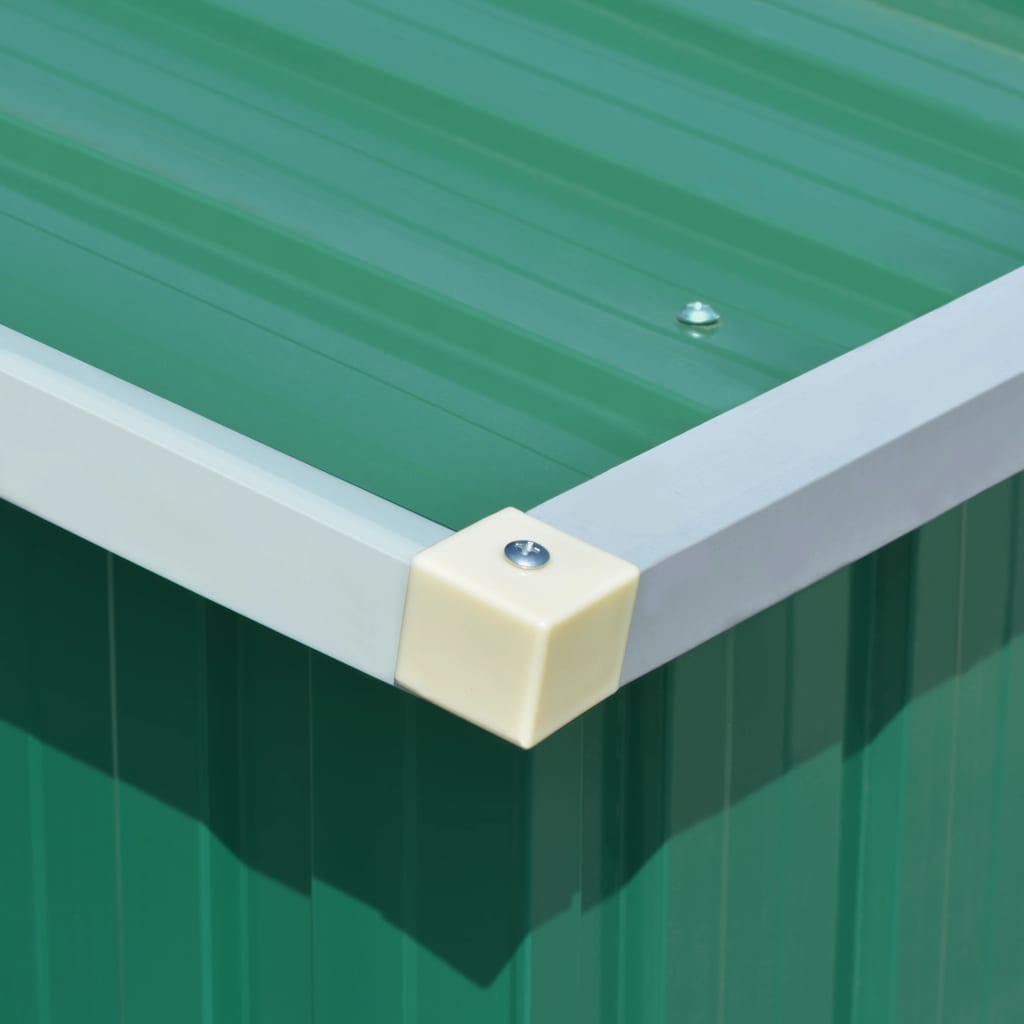 Tuinschuur 257X990X181 Cm Gegalvaniseerd Staal Groen