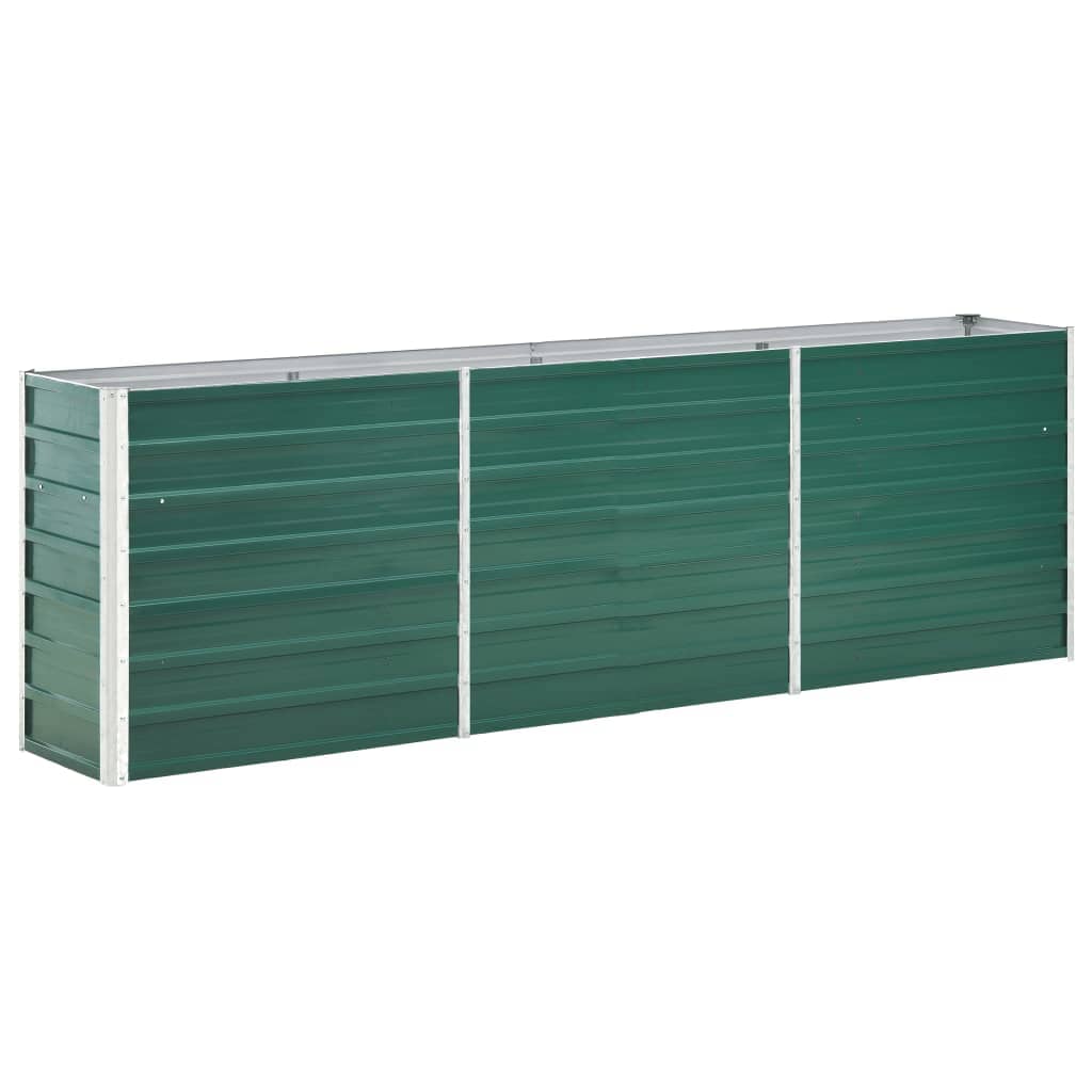 Plantenbak Verhoogd 240X40X77 Cm Gegalvaniseerd Staal Groen