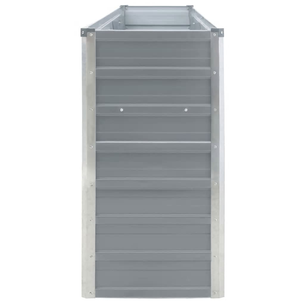 Plantenbak Verhoogd 320X40X77 Cm Gegalvaniseerd Staal Grijs
