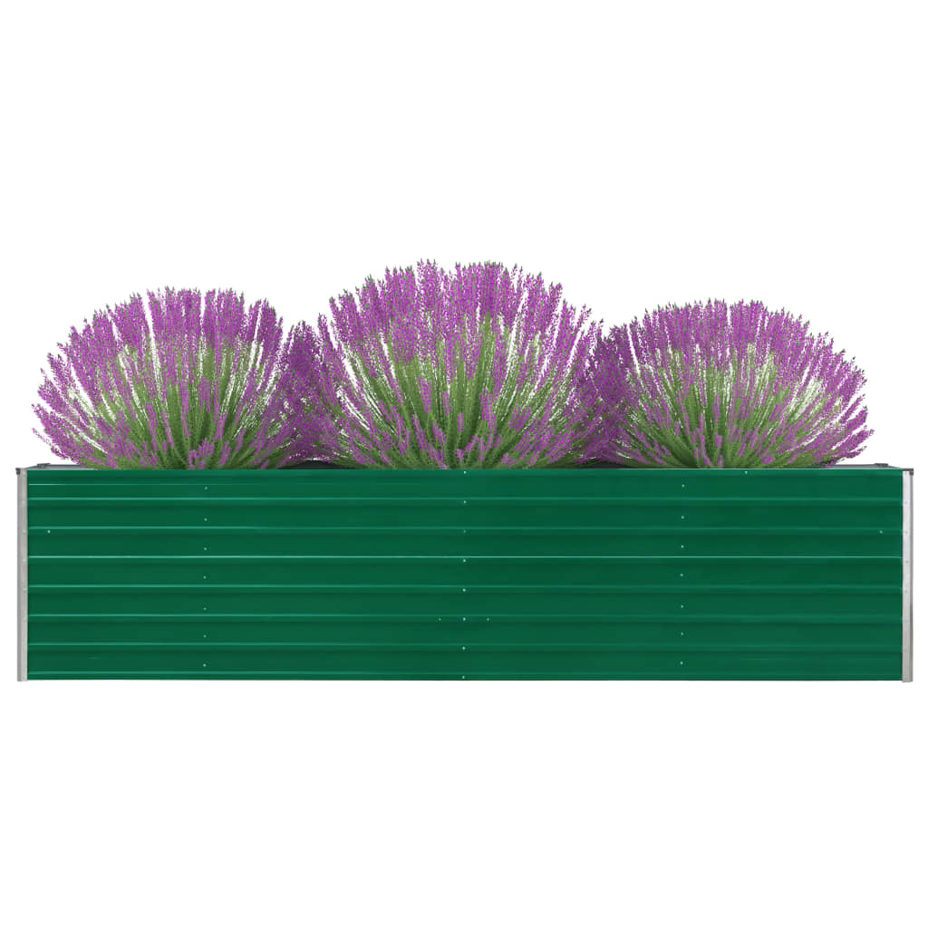 Plantenbak Verhoogd 320X40X77 Cm Gegalvaniseerd Staal Groen