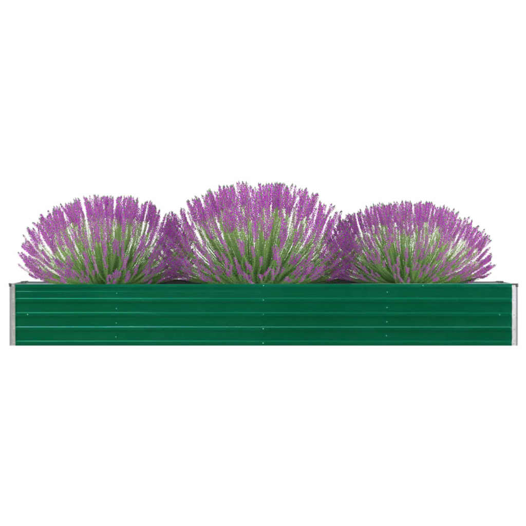 Plantenbak Verhoogd 320X40X45 Cm Gegalvaniseerd Staal Groen