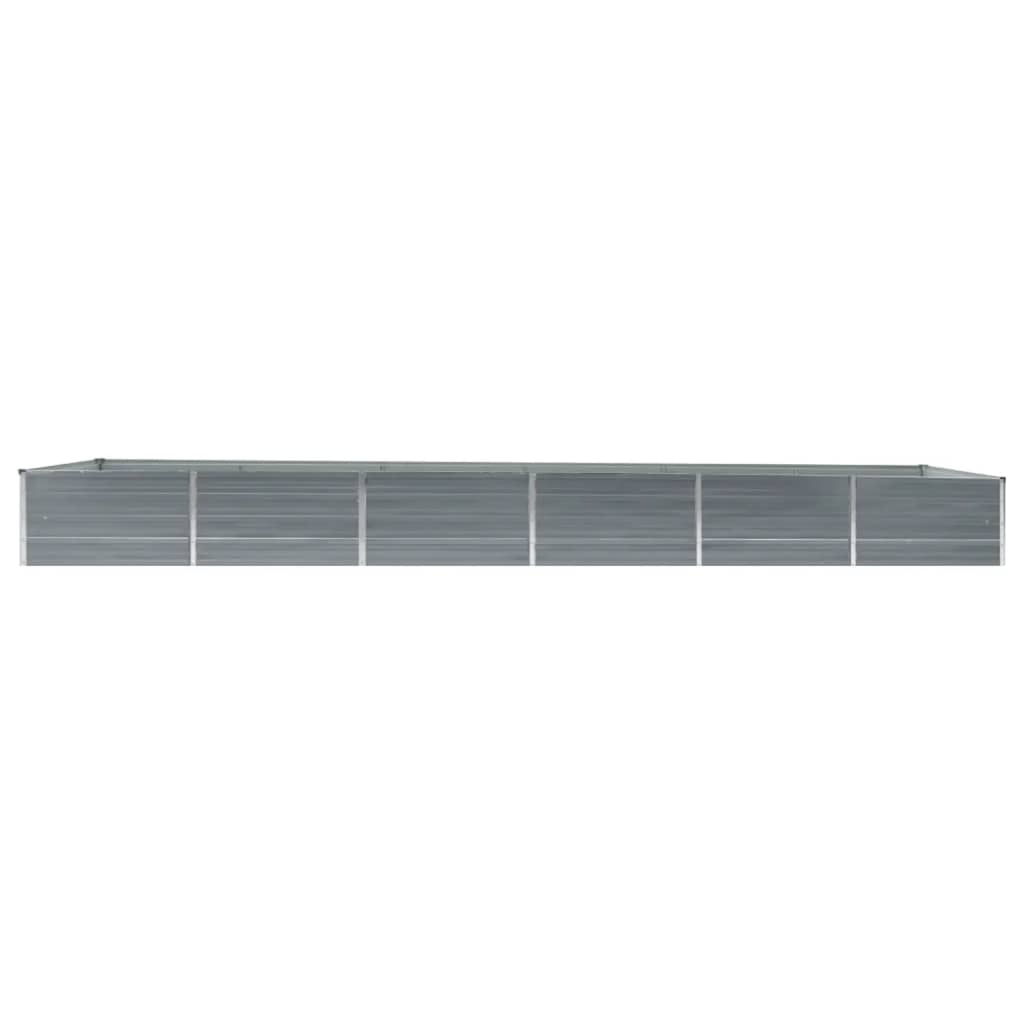 Plantenbak Verhoogd 480X80X45 Cm Gegalvaniseerd Staal Grijs