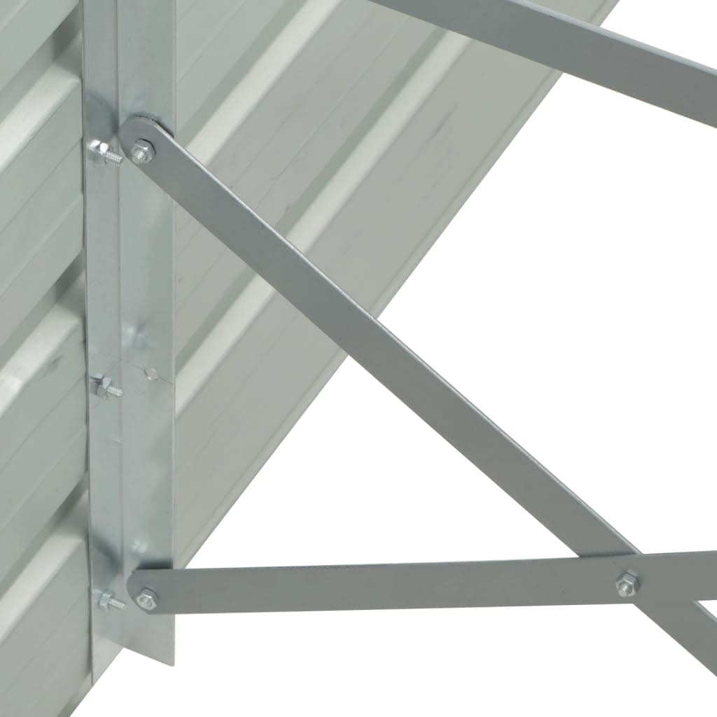 Plantenbak Verhoogd 480X80X45 Cm Gegalvaniseerd Staal Grijs
