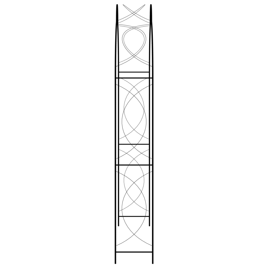 Tuinboog 150X34X240 Cm Ijzer Zwart