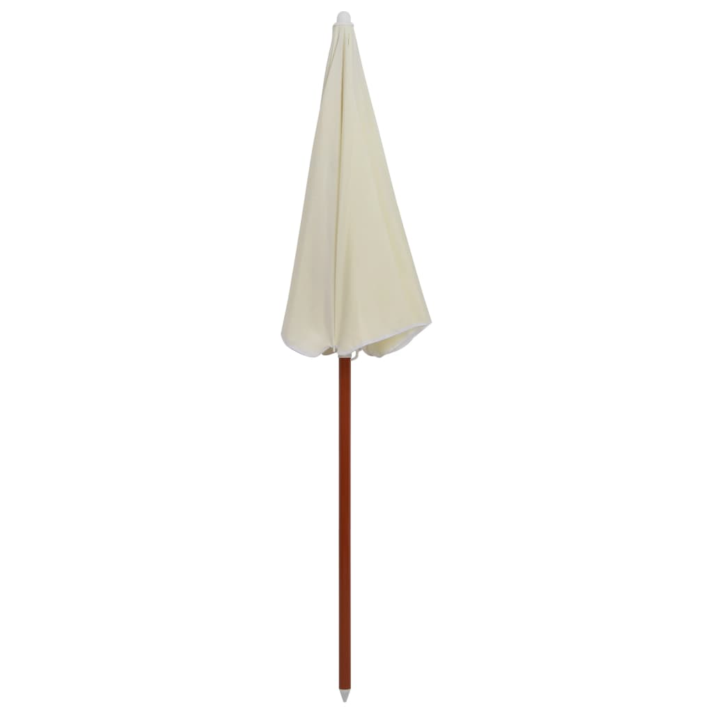 Parasol Met Stalen Paal 180 Cm Zandkleurig