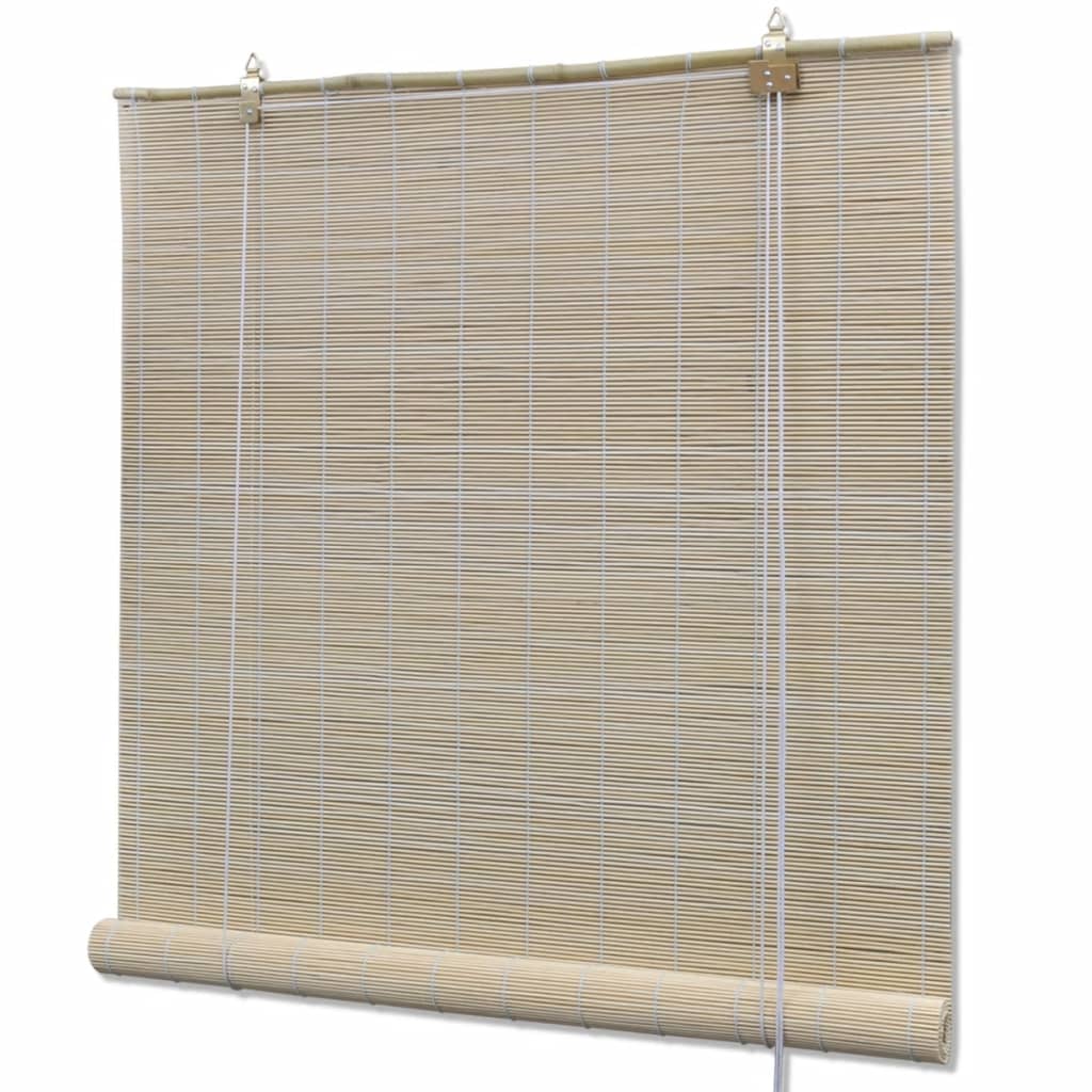 Rolgordijnen 2 St 120X160 Cm Bamboe Natuurlijk