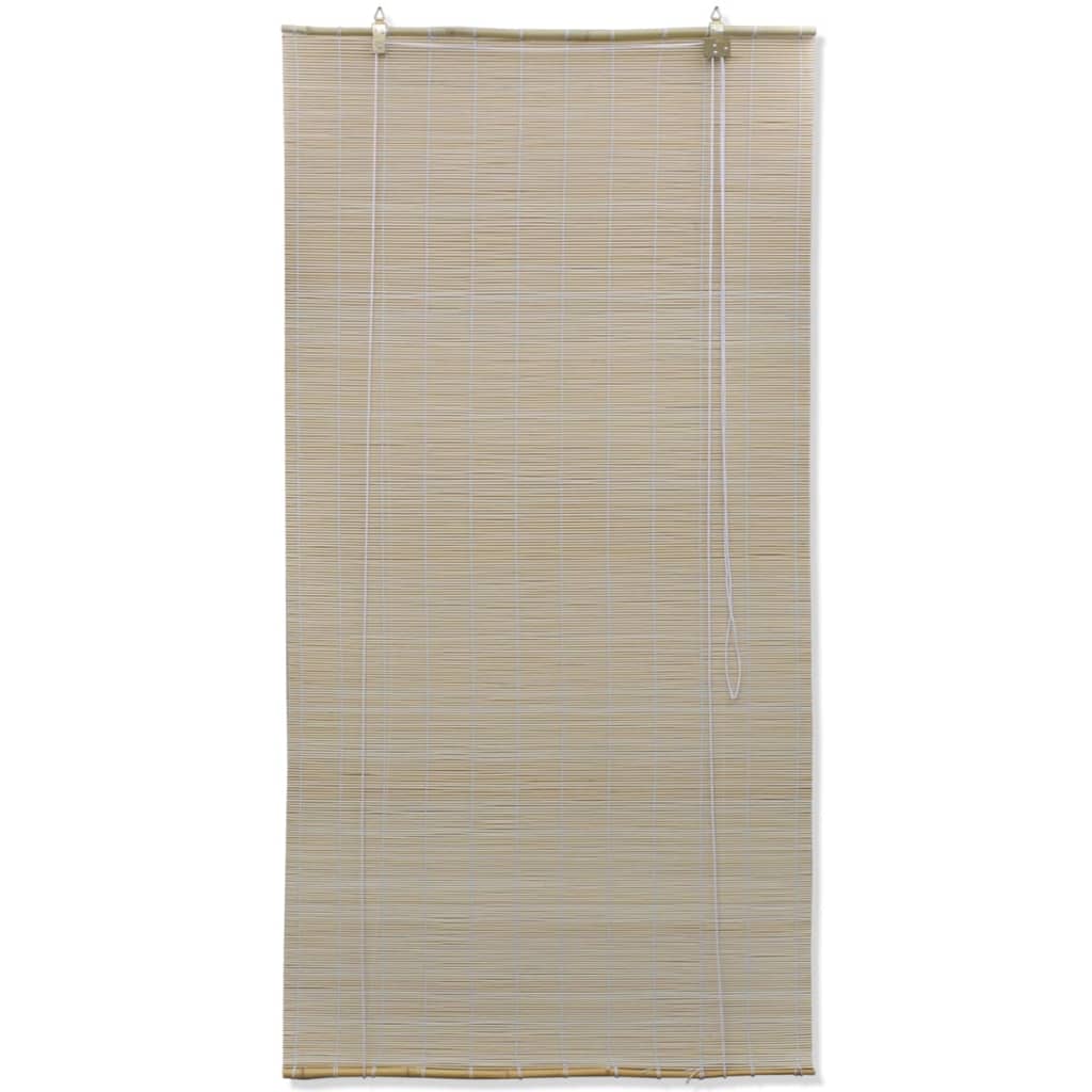 Rolgordijnen 2 St 120X160 Cm Bamboe Natuurlijk