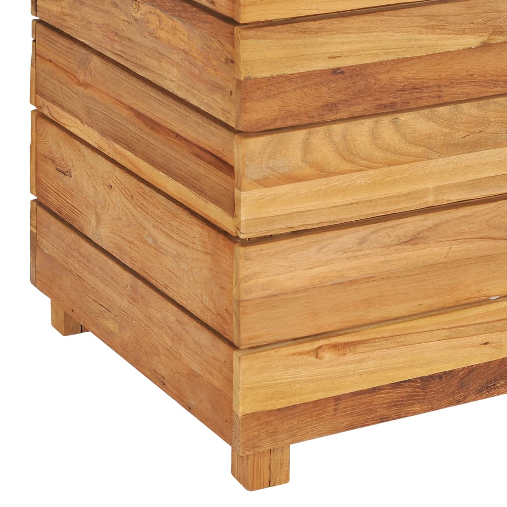 Plantenbak Verhoogd 100X40X55 Cm Gerecycled Teakhout En Staal