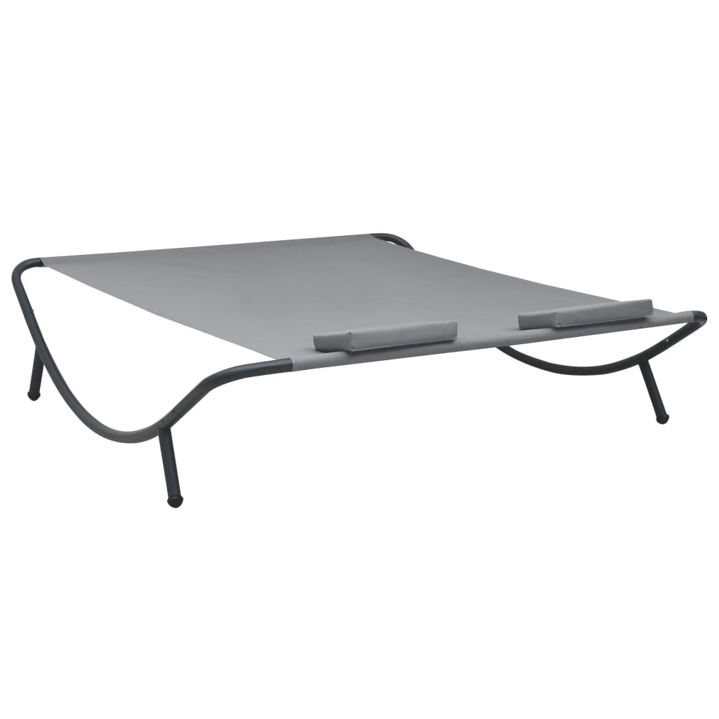 Loungebed Stof Antraciet