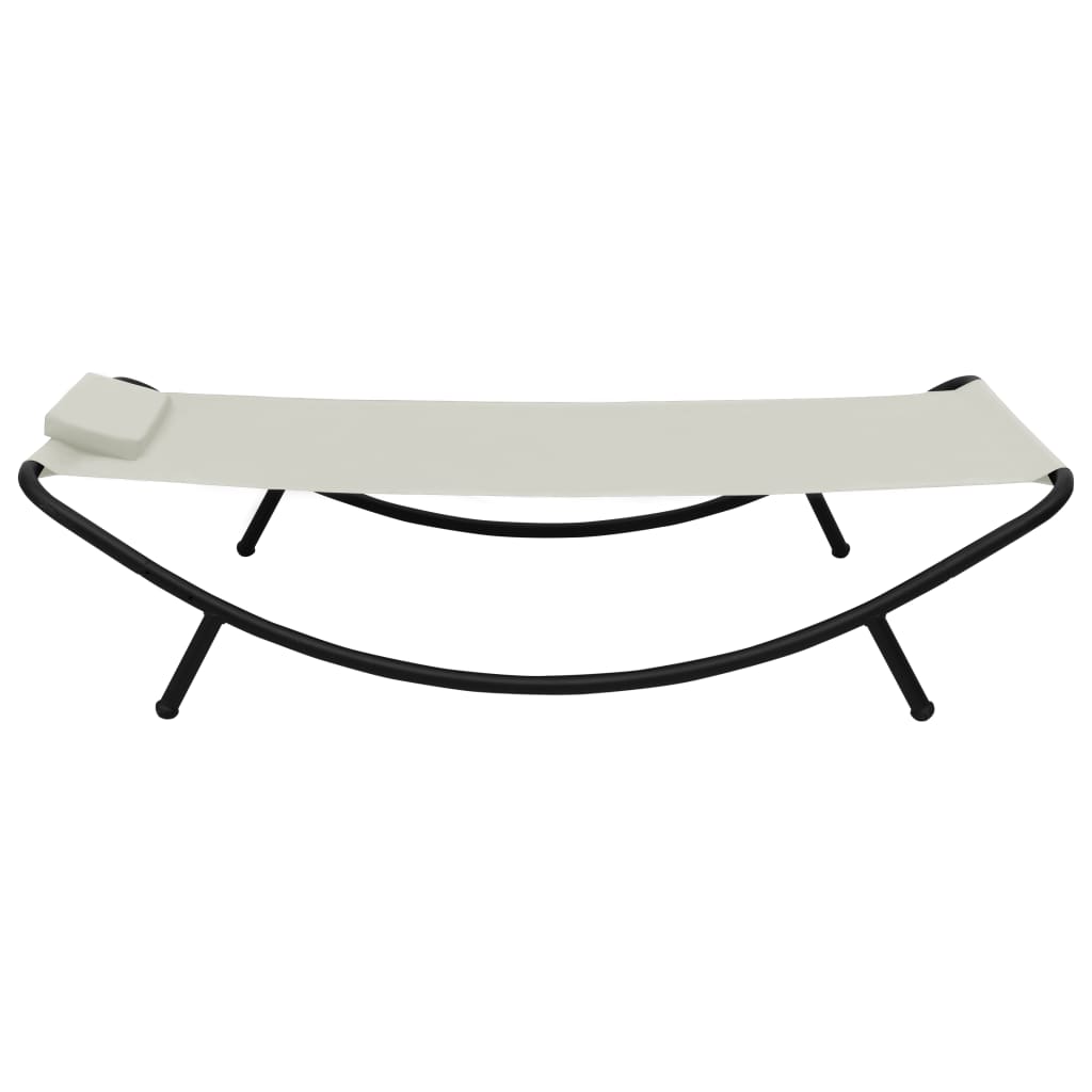 Tuinbed 200X90 Cm Staal Crème