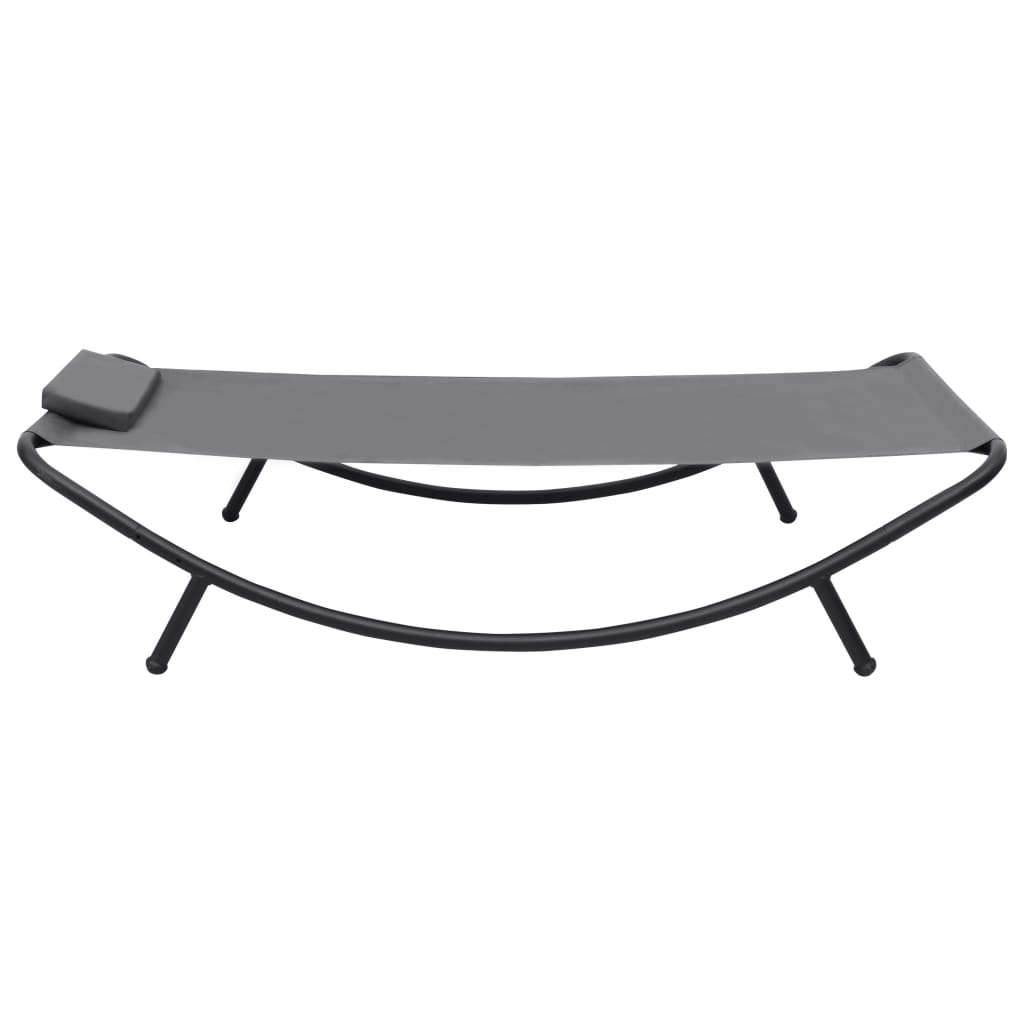 Tuinbed 200X90 Cm Staal Grijs