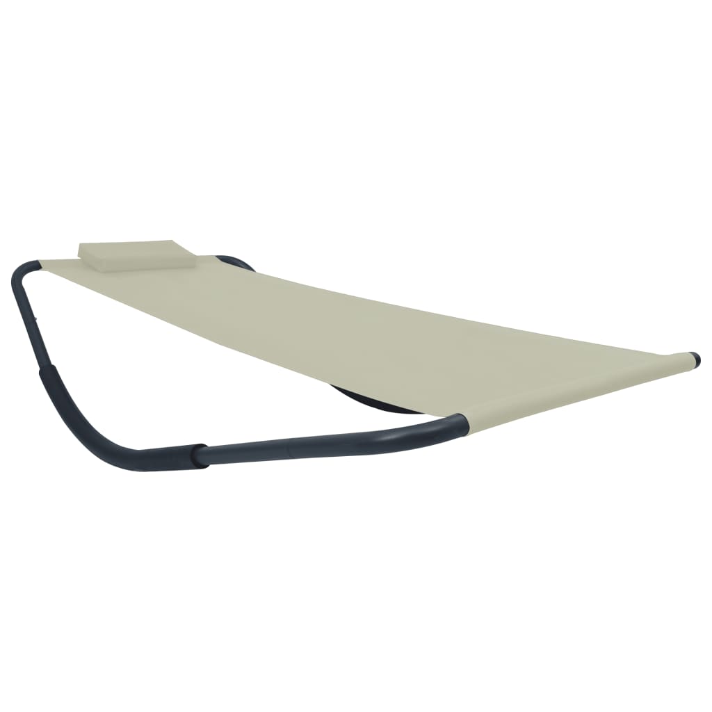 Tuinbed 200X90 Cm Staal Crème