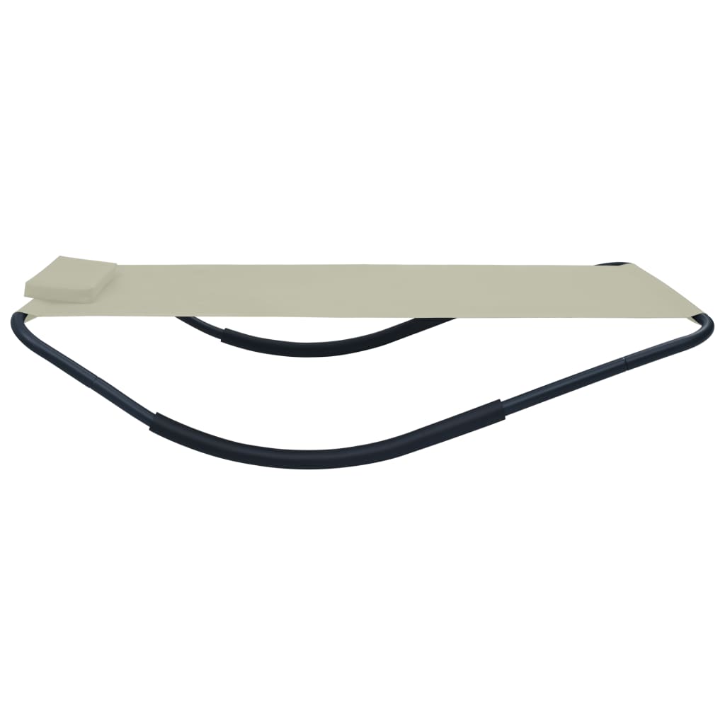 Tuinbed 200X90 Cm Staal Crème