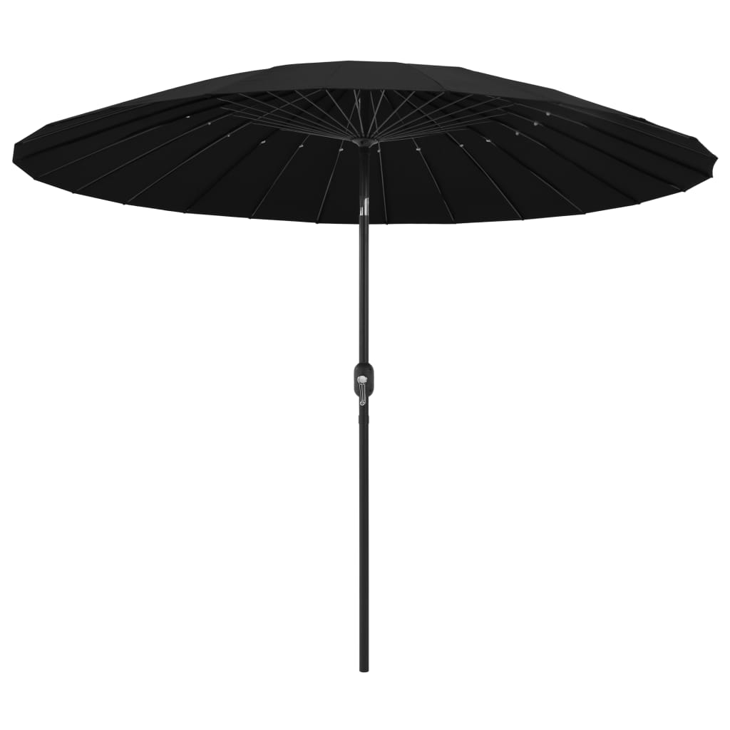 Parasol Met Aluminium Paal 270 Cm Zwart