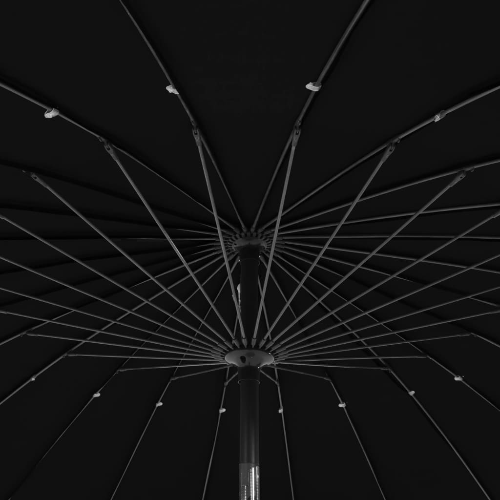 Parasol Met Aluminium Paal 270 Cm Zwart