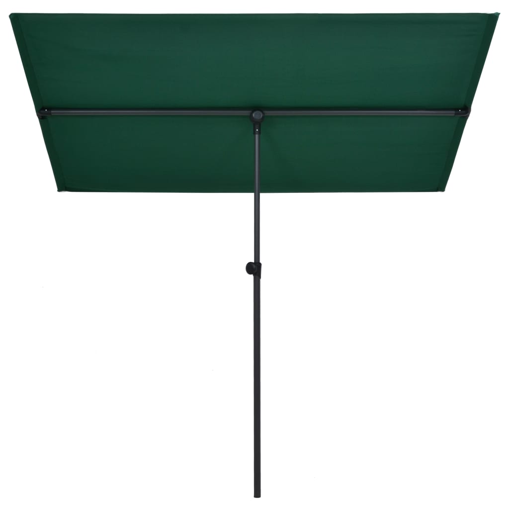 Parasol Met Aluminium Paal 180X130 Cm Groen