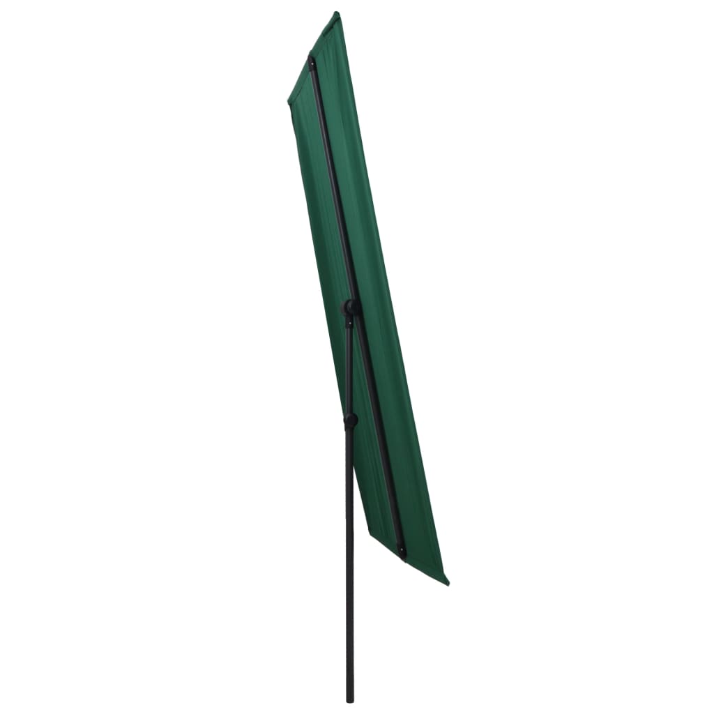 Parasol Met Aluminium Paal 180X130 Cm Groen