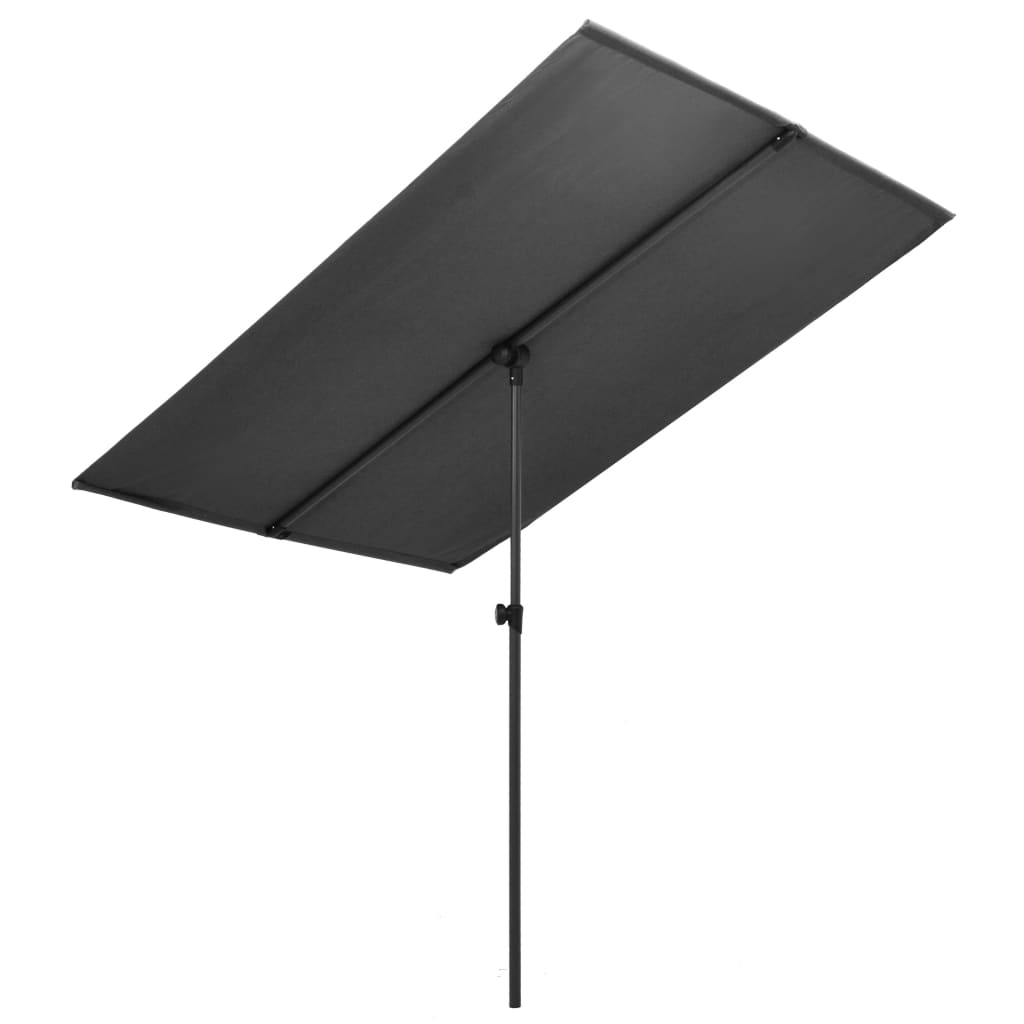 Parasol Met Aluminium Paal 180X130 Cm Antraciet