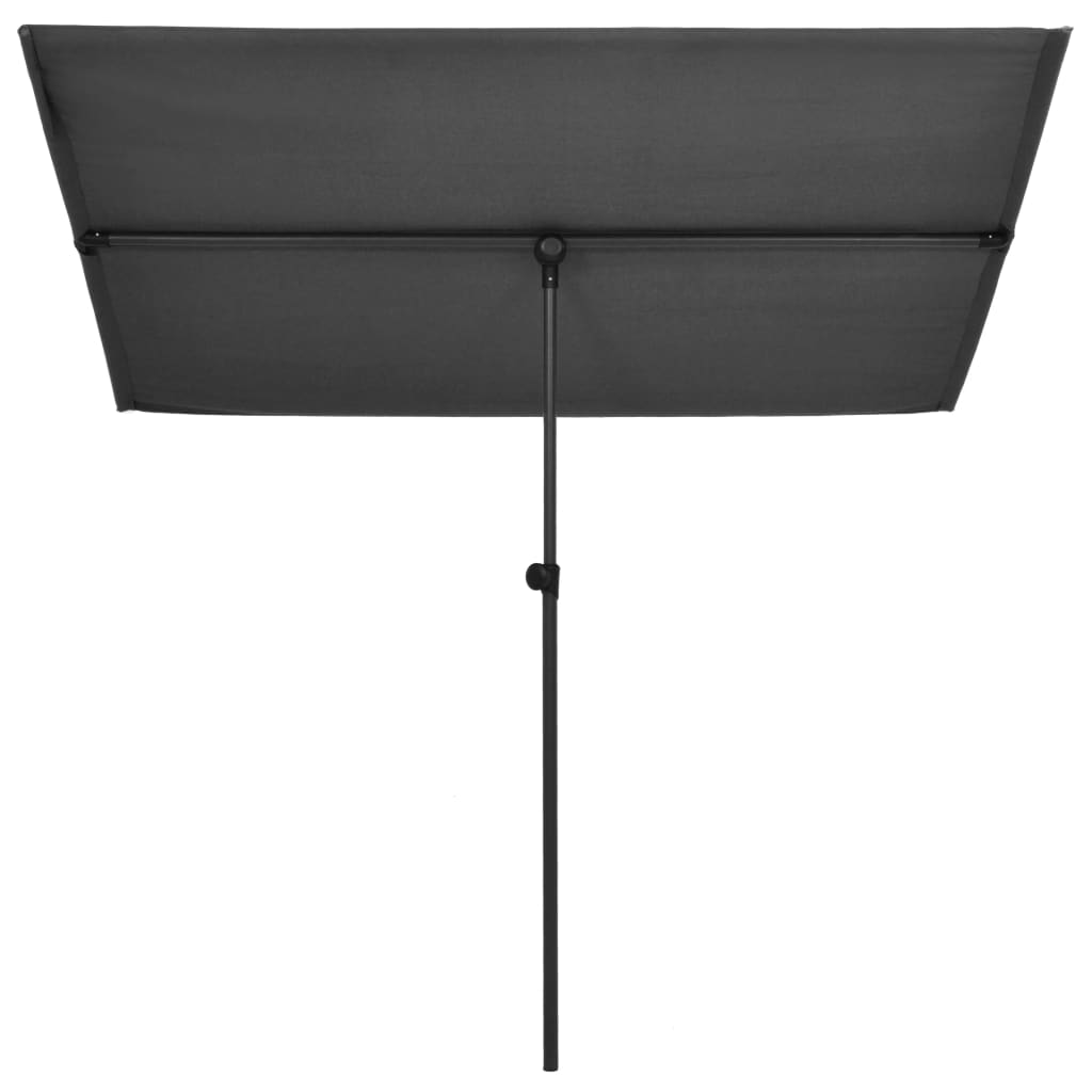 Parasol Met Aluminium Paal 180X130 Cm Antraciet