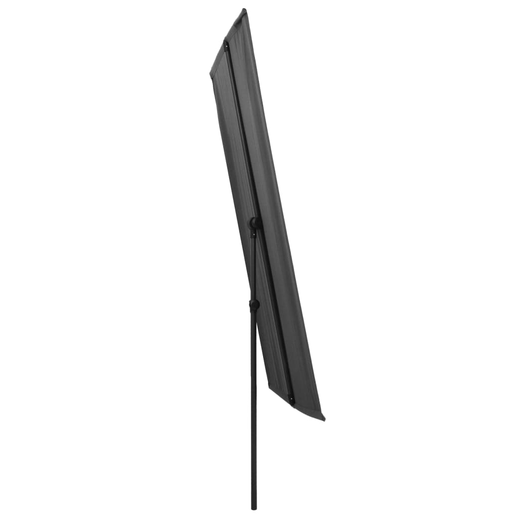 Parasol Met Aluminium Paal 180X130 Cm Antraciet