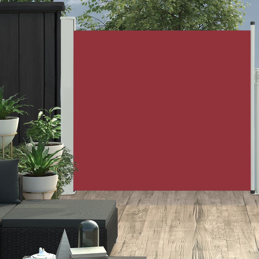 Tuinscherm Uittrekbaar 170X300 Cm Rood