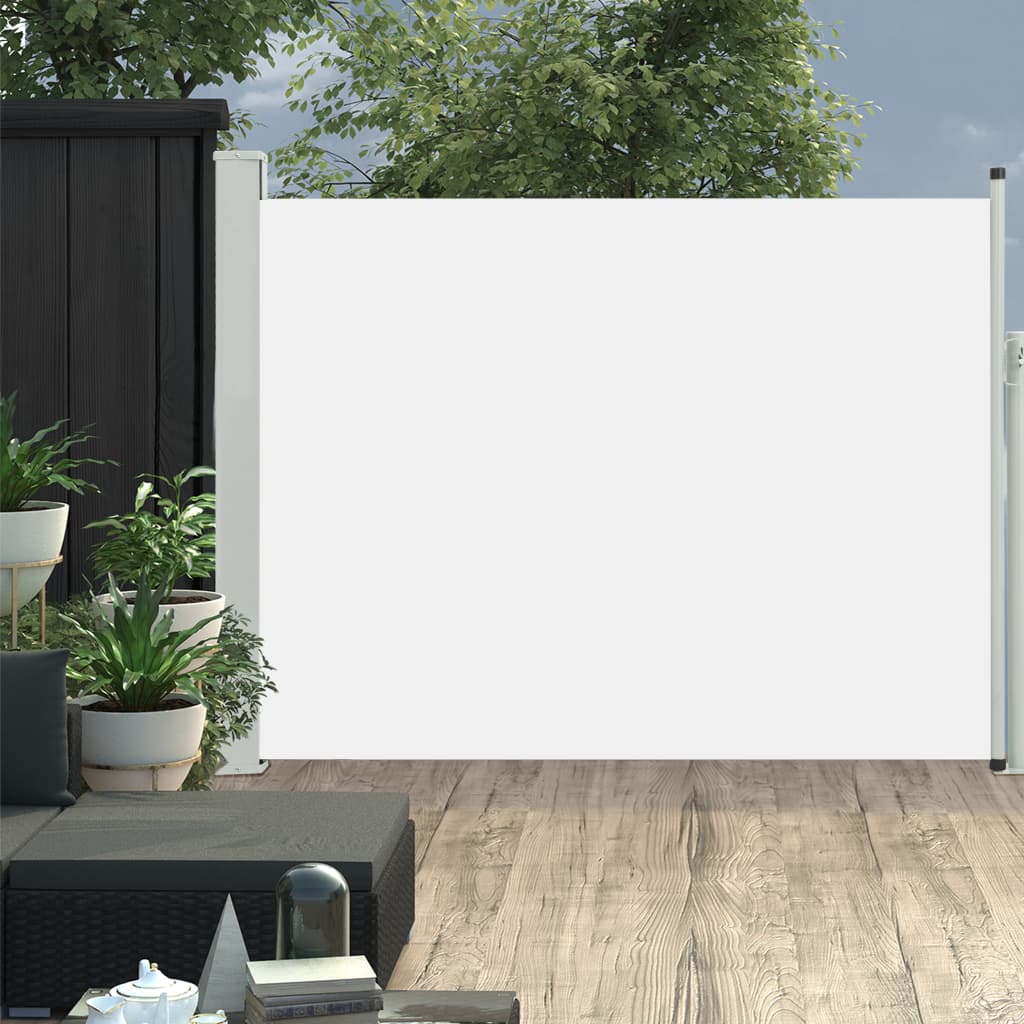 Tuinscherm Uittrekbaar 140X500 Cm Crème