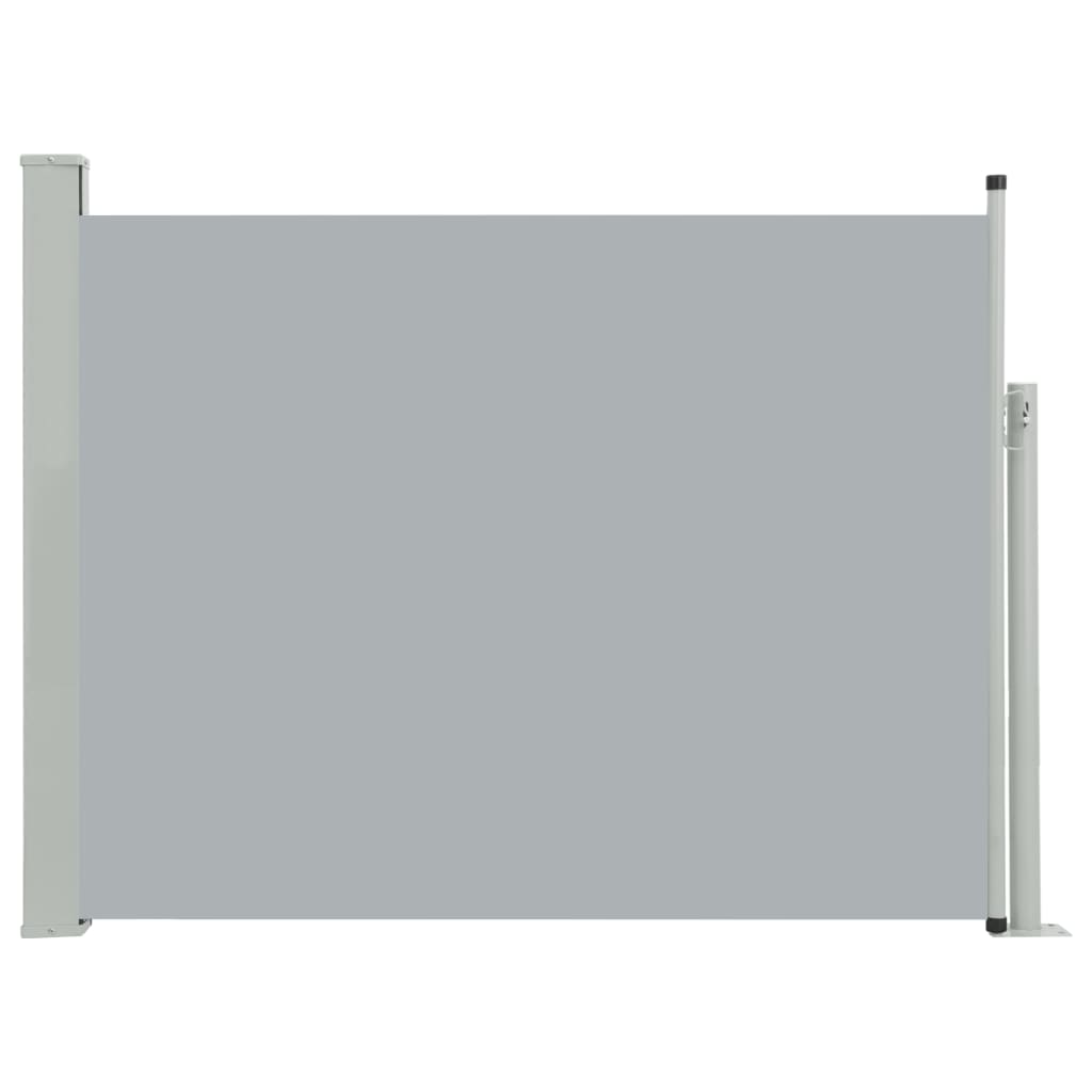 Tuinscherm Uittrekbaar 140X500 Cm Grijs