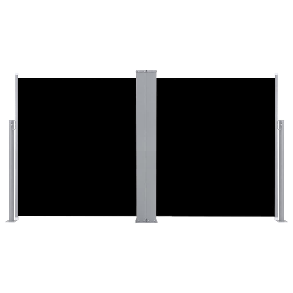 Windscherm Uittrekbaar 140X600 Cm Zwart