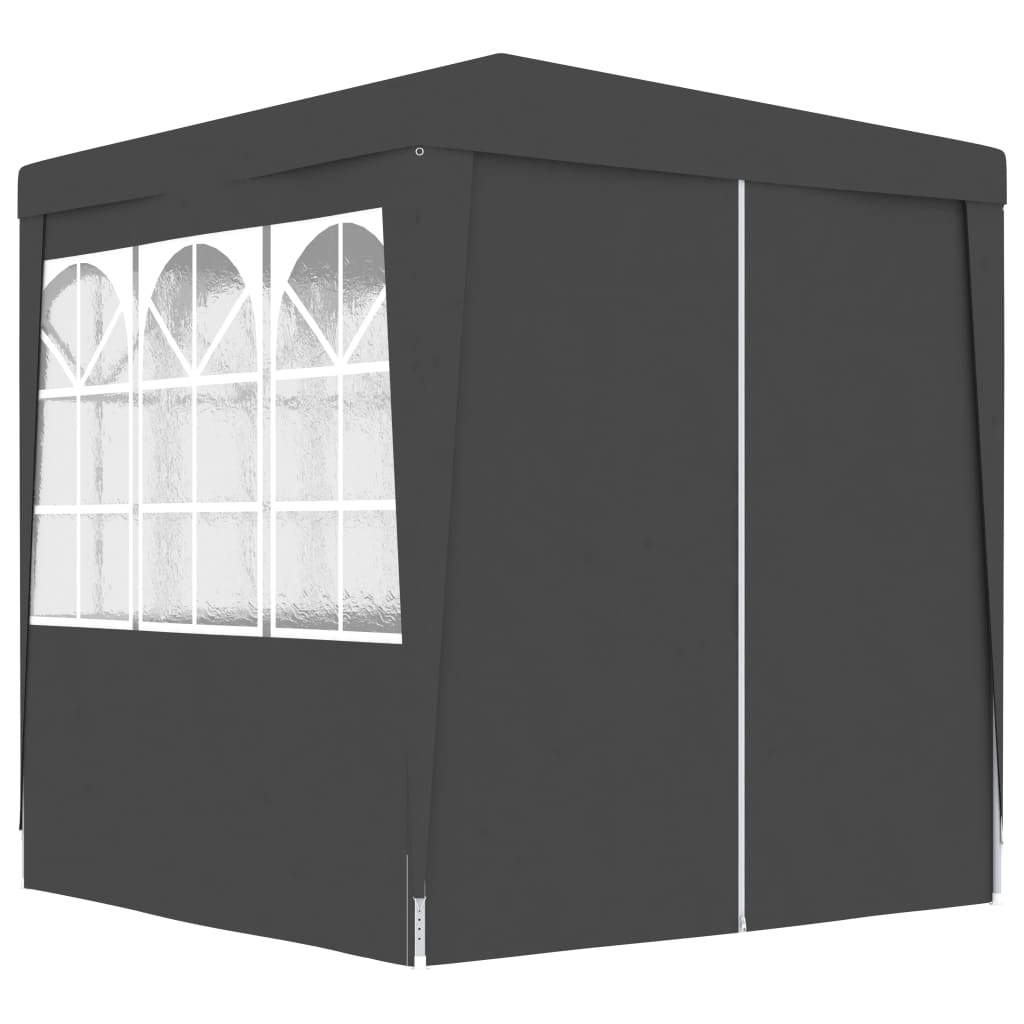Partytent Met Wanden Professioneel 90 G/M² 2,5X2,5 M Antraciet